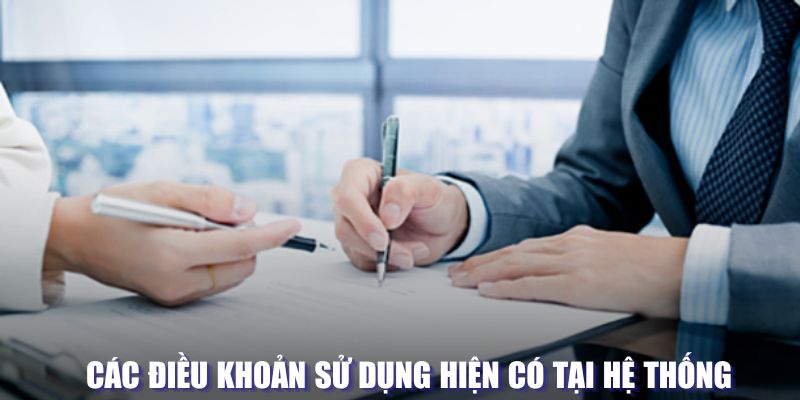 Điều khoản sử dụng hiện có tại hệ thống 888b